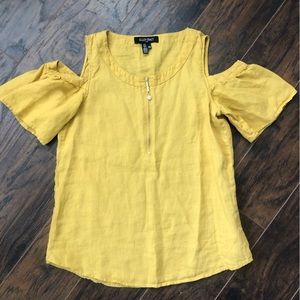 Ellen Tracy Linen Blouse